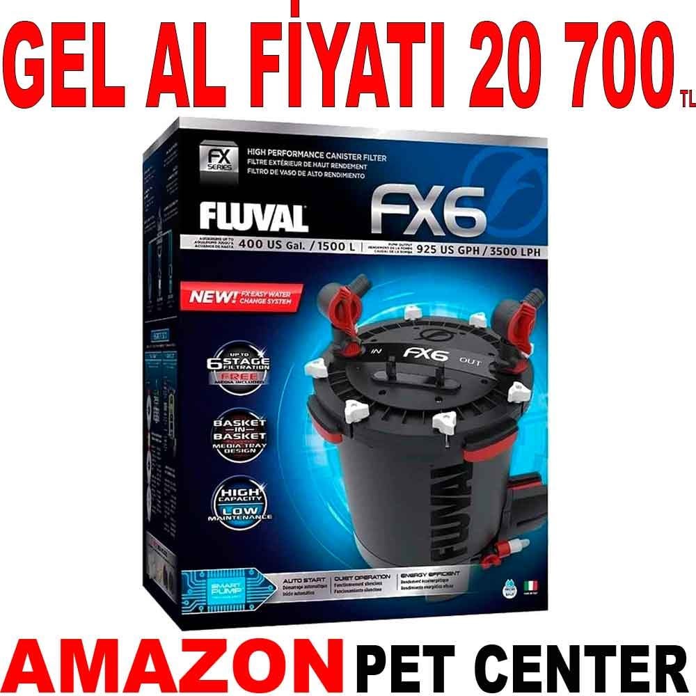 Fluval FX6 Akvaryum Dış Filtre 3500 L/H Gel Al 35002772 Amazon Pet Center