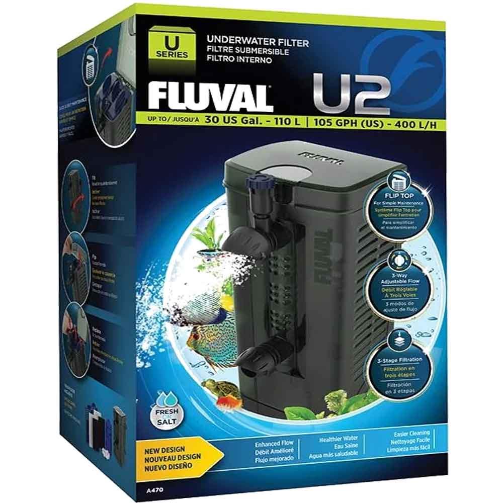 Fluval U2 Akvaryum İç Filtre 400 L/H 015561104708 Amazon Pet Center