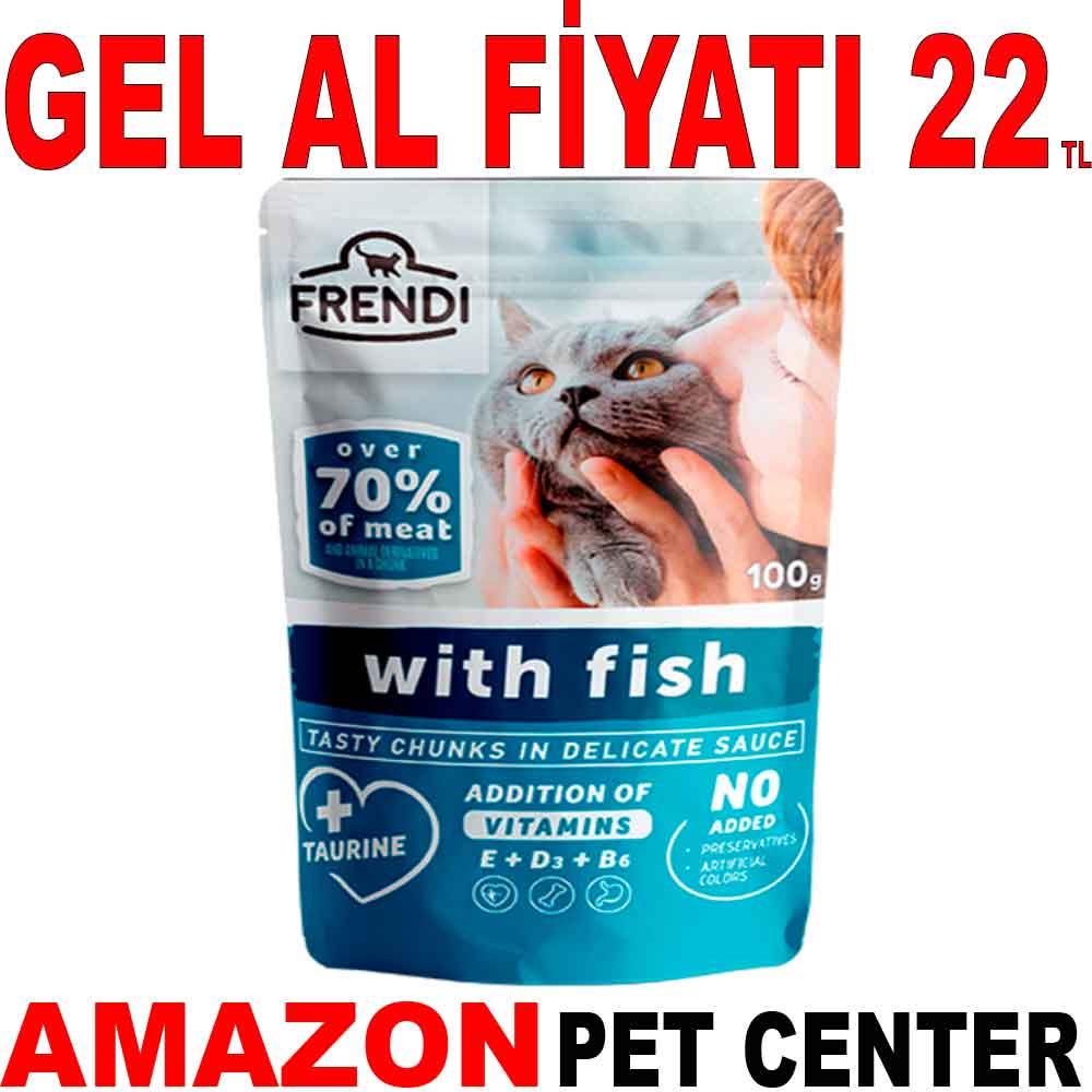 Frendi Kedi Konservesi Balıklı Soslu 100 Gr 35000860 Amazon Pet Center