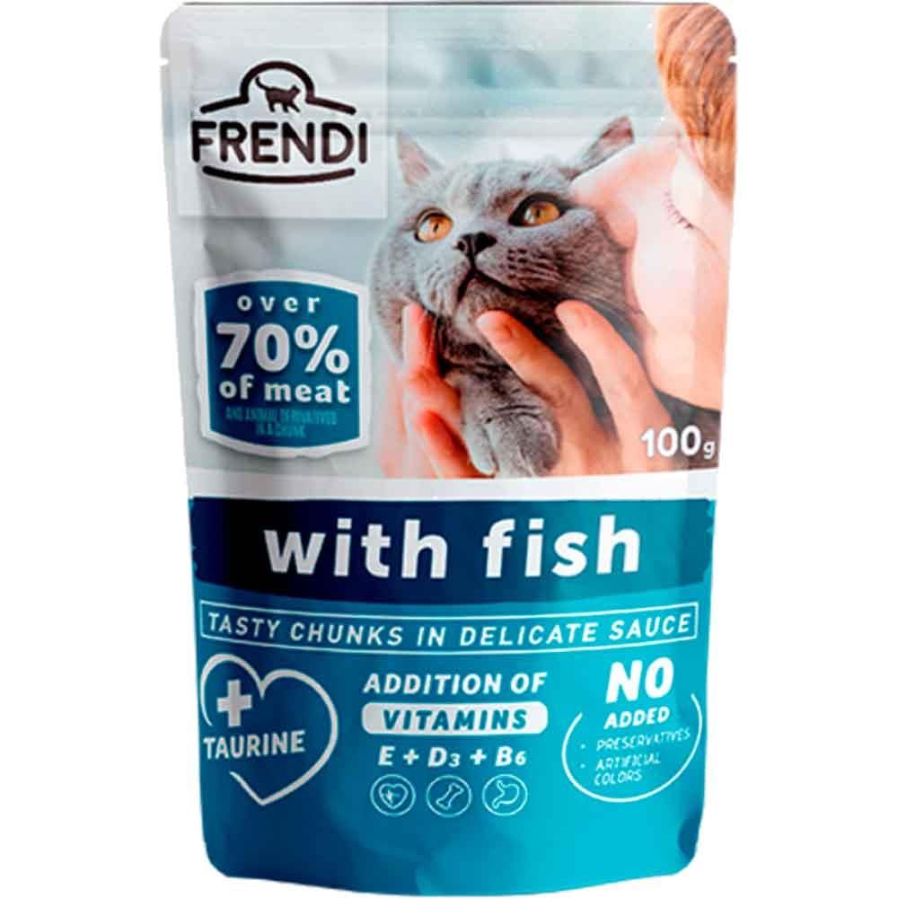 Frendi Kedi Konservesi Balıklı Soslu 100 Gr 5904316130824 Amazon Pet Center