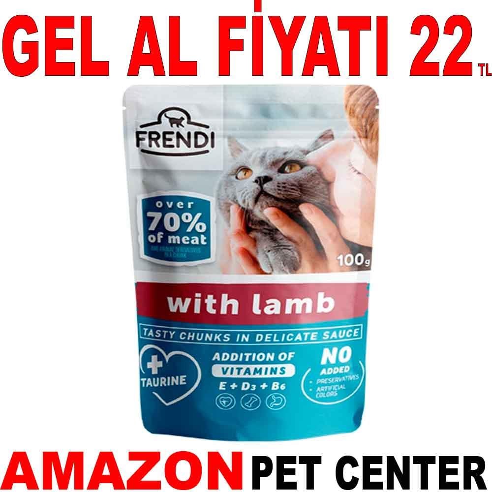 Frendi Kedi Konservesi Kuzu Etli Soslu 100 Gr 35000853 Amazon Pet Center