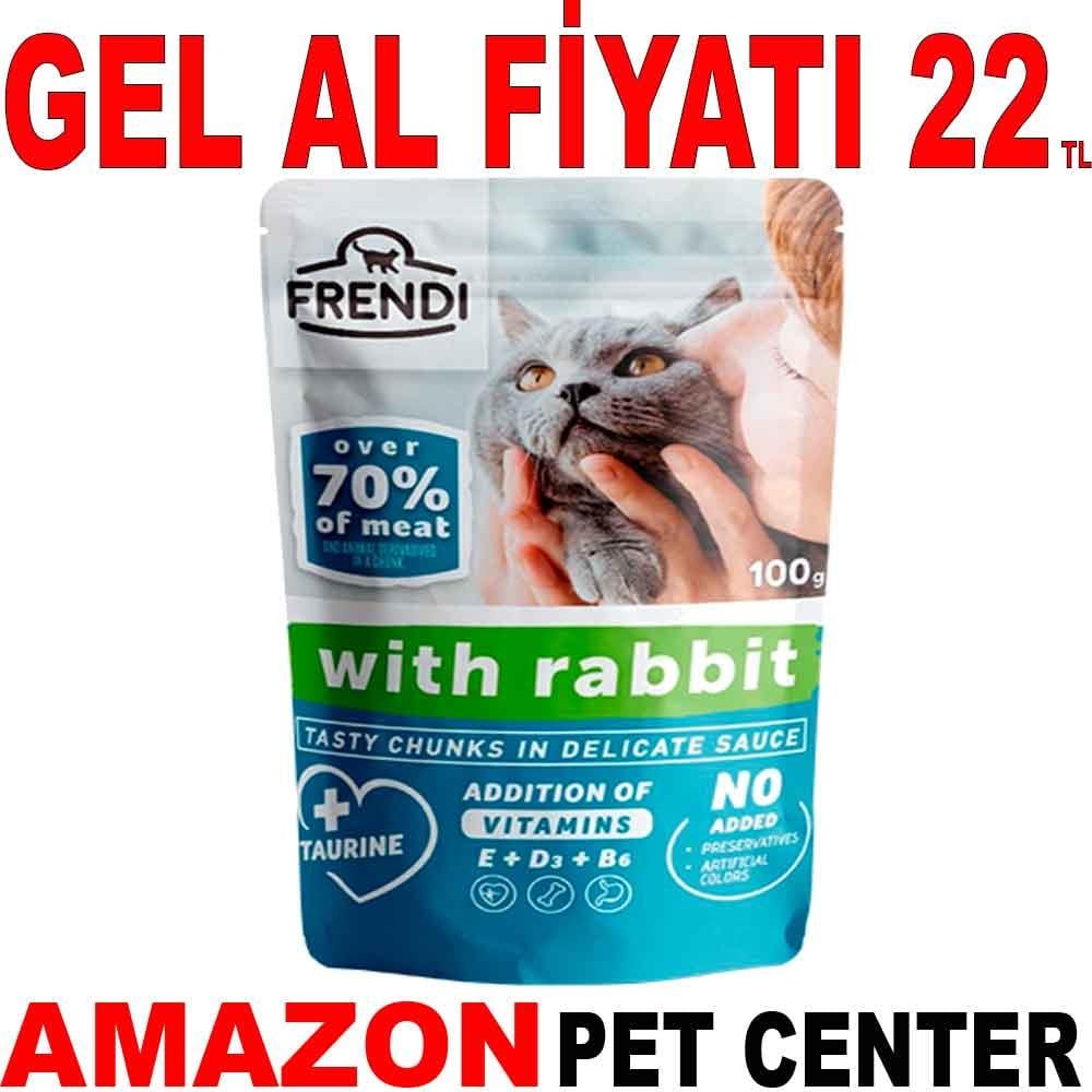 Frendi Kedi Konservesi Tavşanlı Soslu 100 Gr 35000877 Amazon Pet Center