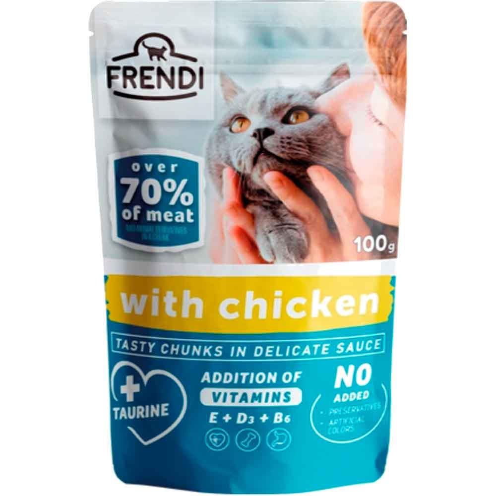 Frendi Kedi Konservesi Tavuklu Soslu 100 Gr 5904316130855 Amazon Pet Center