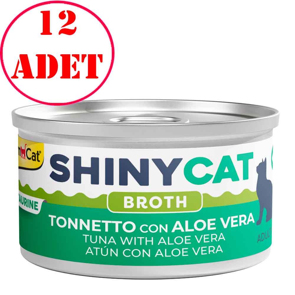 Gimcat Shinycat Kedi Konservesi Aloe Veralı Ton Balıklı 70 Gr 12 AD 22067005 Amazon Pet Center