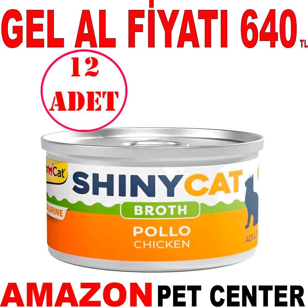 Gimcat Shinycat Kedi Konservesi Soslu Tavuklu 70 Gr 12 AD 22107008 Amazon Pet Center