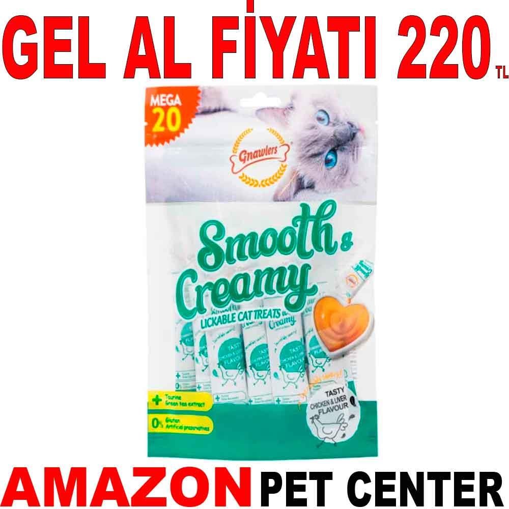 Gnawlers Kedi Ödülü Tavuklu Ciğerli Krema 20x15 Gr Gel Al 21954009 Amazon Pet Center