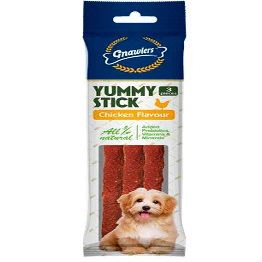 Gnawlers Yummy Köpek Ödülü Tavuklu 3'lü Paket 6942133305970 Amazon Pet Center