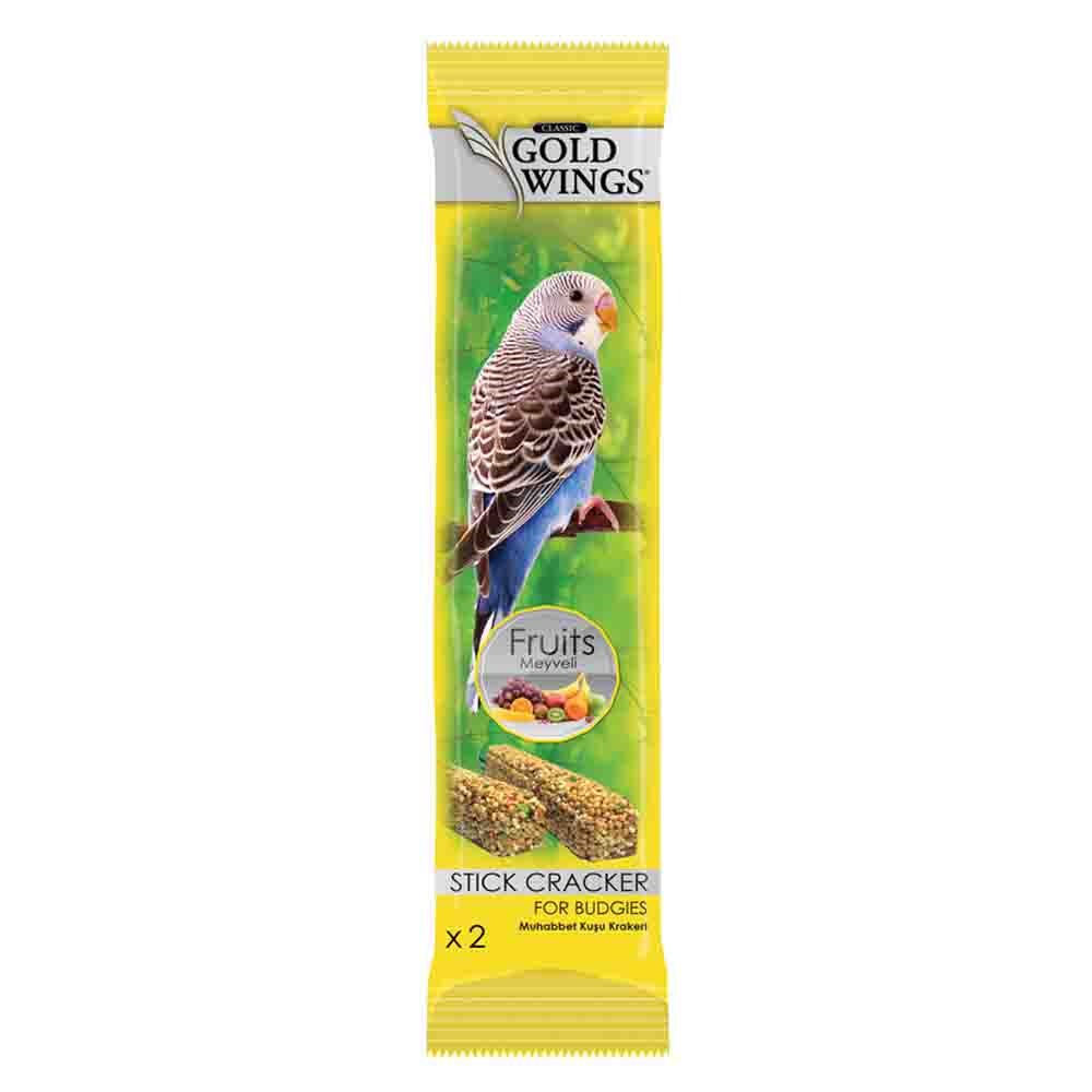 Gold Wings Classic Meyveli Muhabbet Kuşu Krakeri 2'li 8680468040200 Amazon Pet Center