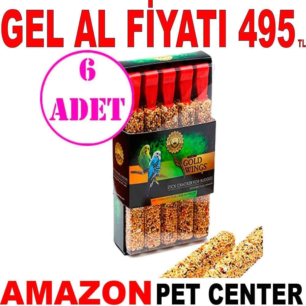 Gold Wings Premium Muhabbet Krakeri Ballı-Meyveli 10'lu Paket 6 AD 19799001 Amazon Pet Center