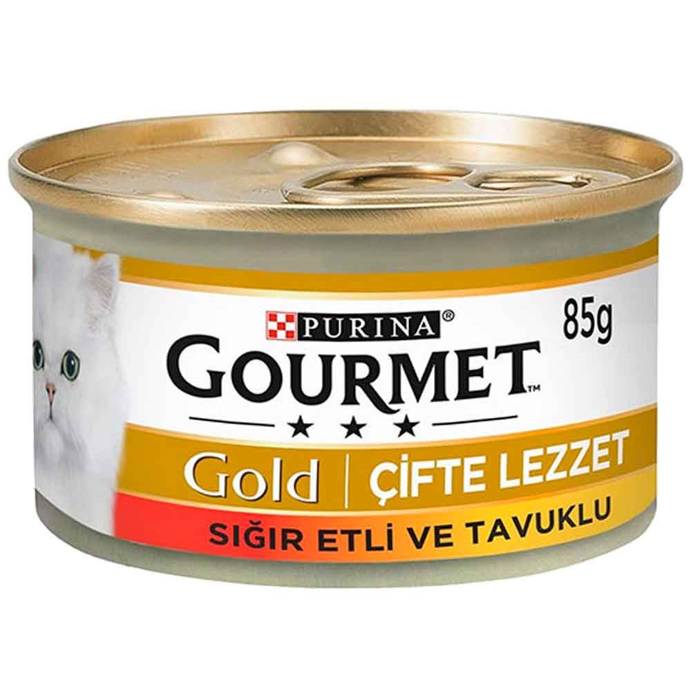 Gourmet Gold Sığır Etli Tavuklu Kedi Konservesi 85gr 7613032816766 Amazon Pet Center