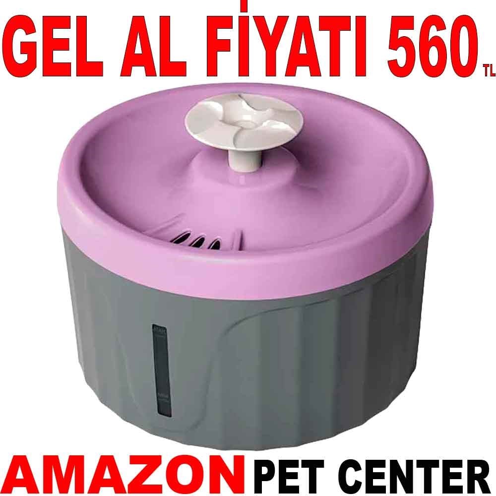 Joypet Yuvarlak Kedi Köpek Su Pınarı 3.5 Lt Pembe Gel Al 35000556 Amazon Pet Center