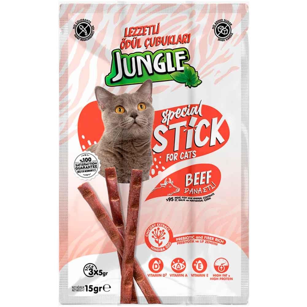 Jungle Kedi Stick Ödül Dana Etli 3x5 Gr 8682631205614 Amazon Pet Center