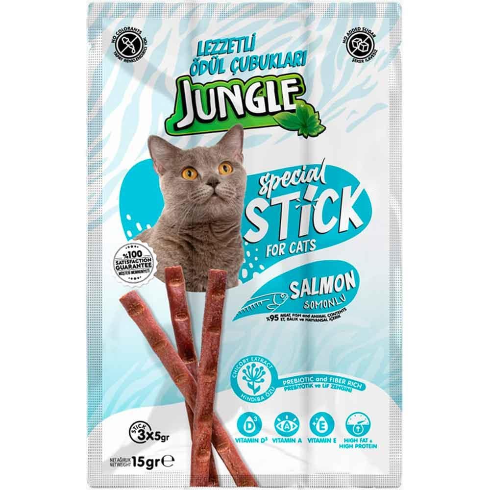 Jungle Kedi Stick Ödül Somonlu 3x5 Gr 8682631205607 Amazon Pet Center