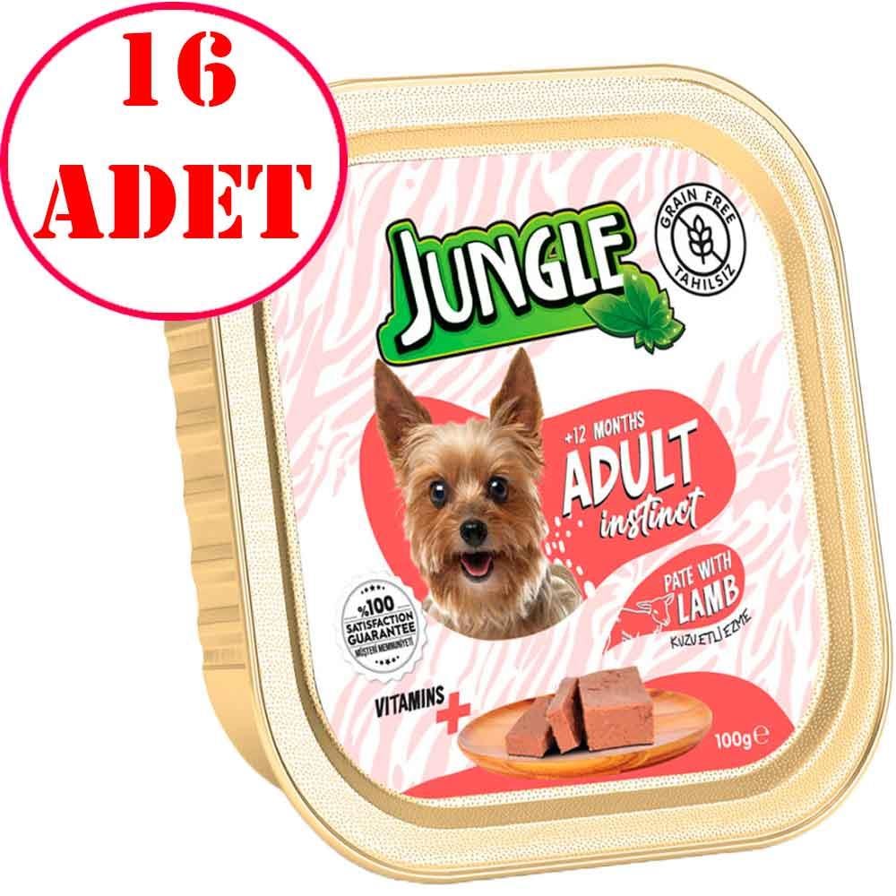 Jungle Kuzu Etli Köpek Yaş Maması 100 Gr 16 AD 35006404 Amazon Pet Center
