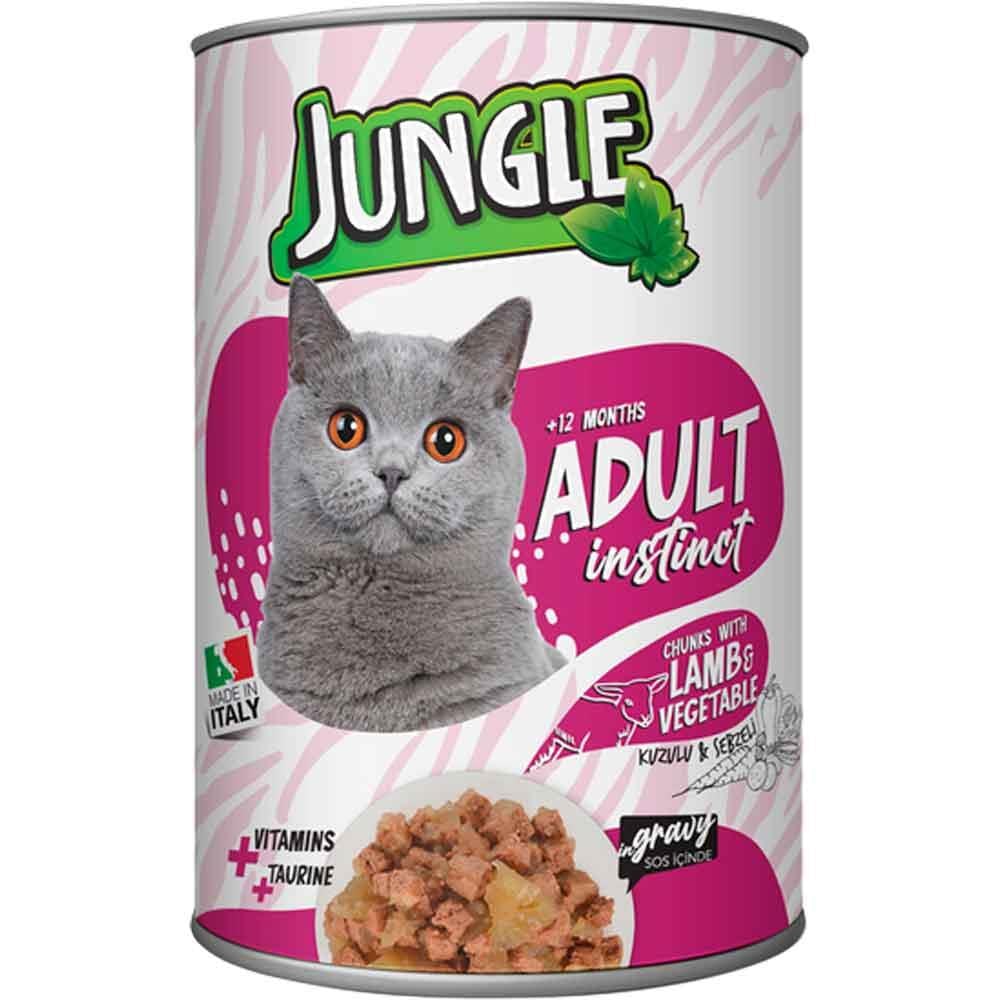 Jungle Kuzuetli Sebzeli Kedi Konservesi 415 gr 8681299602353 Amazon Pet Center