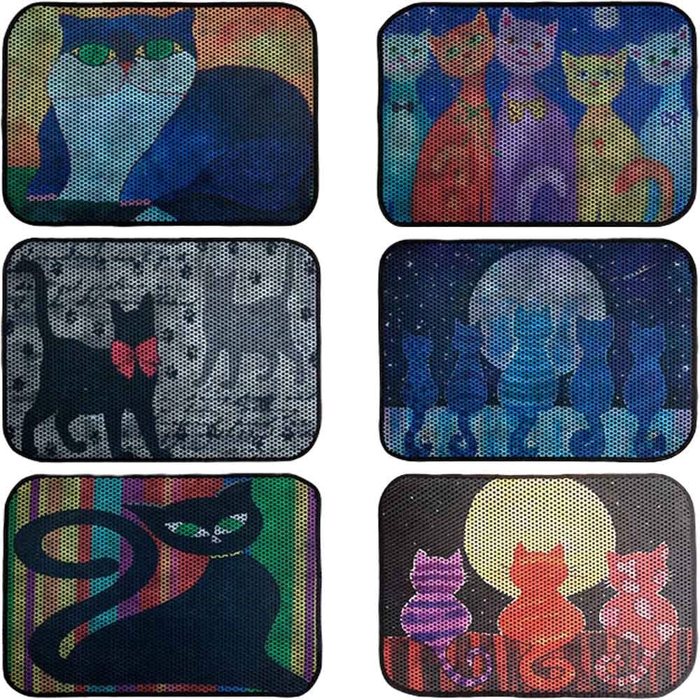 Kedi Tuvaleti Önü Büyük Boy Desenli Paspas 60x80 Cm 35008736 Amazon Pet Center