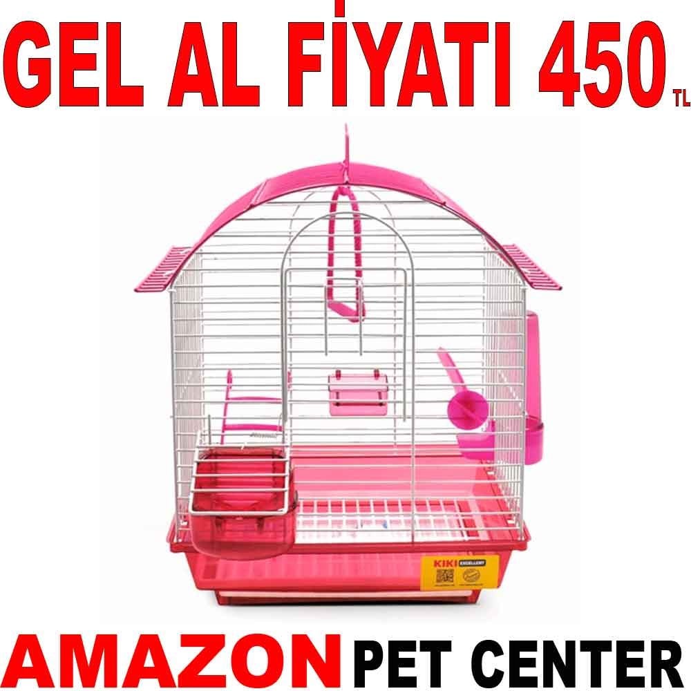 Kiki Kuş Kafesi 1110 Oval Çatılı Karışık Renkli 36x27x20 Cm Gel Al 35007029 Amazon Pet Center