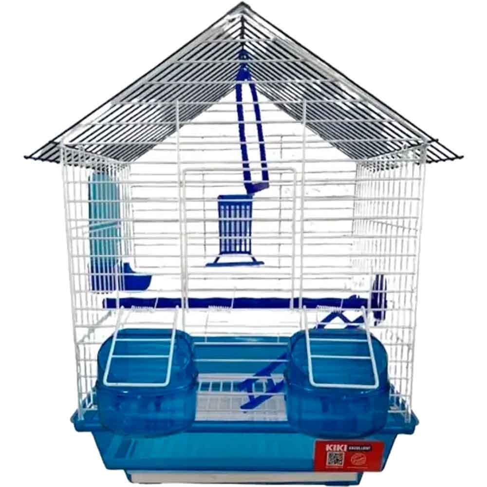 Kiki Kuş Kafesi Dik Çatılı Karışık Renkli 38x29x20 Cm 35007036 Amazon Pet Center