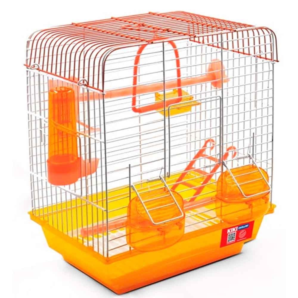 Kiki Kuş Kafesi Düz Çatılı Karışık Renkli 38x29x20 Cm 35007098 Amazon Pet Center