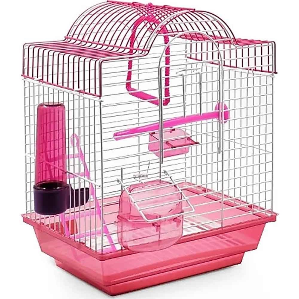 Kiki Kuş Kafesi Lale Çatılı Karışık Renkli 36x27x20 Cm 35007111 Amazon Pet Center