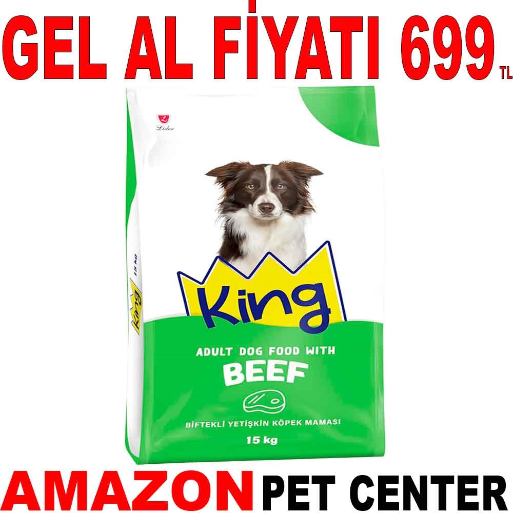 King Biftekli Köpek Maması 15 Kg Gel Al 17965002 Amazon Pet Center