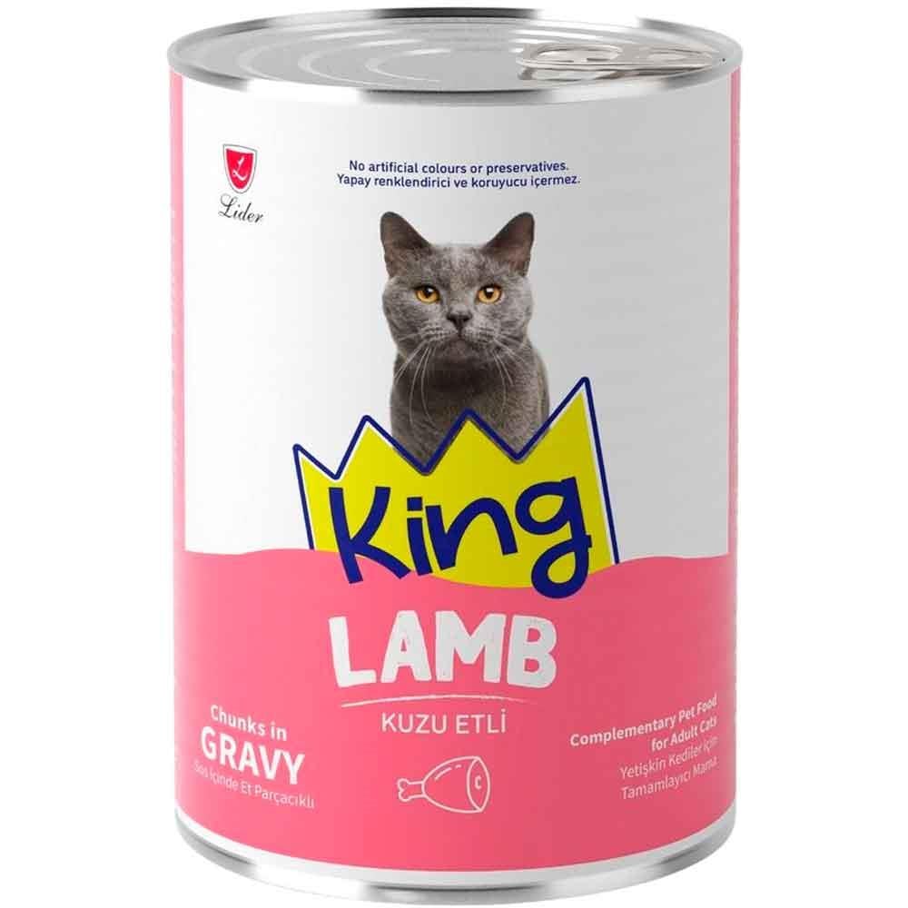 King Kedi Konservesi Kuzu Etli Sos İçerisinde Et Parçacıklı 400 Gr 8698995037884 Amazon Pet Center