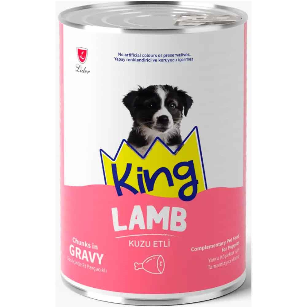 King Kuzu Etli Yavru Köpek Konservesi 400 Gr 8698995037891 Amazon Pet Center
