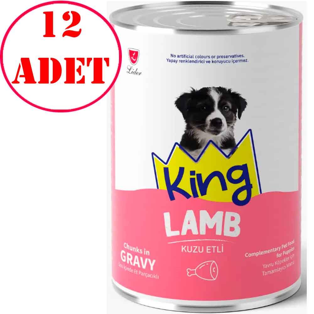 King Kuzu Etli Yavru Köpek Konservesi 400 Gr 12 AD 35005384 Amazon Pet Center