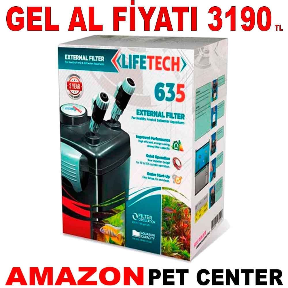 Lifetech 635 Akvaryum Dış Filtre 600 L/S Gel Al 19295008 Amazon Pet Center