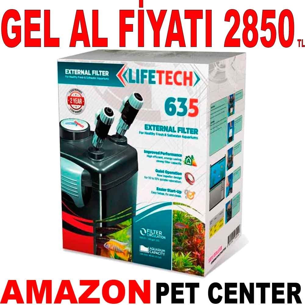 Lifetech 635 Akvaryum Dış Filtre 600 L/S Gel Al 19295008 Amazon Pet Center