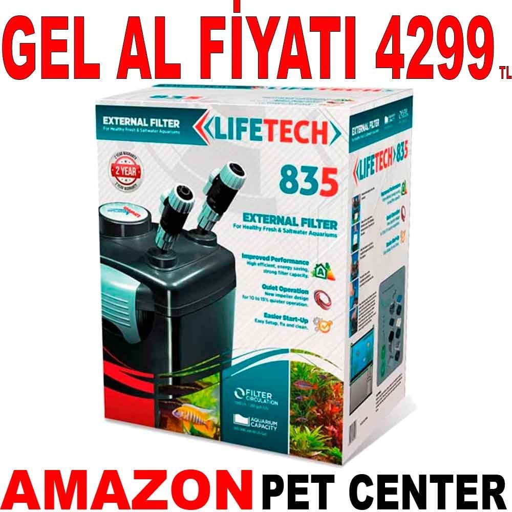 Lifetech 835 Akvaryum Dış Filtre Gel Al 19294001 Amazon Pet Center