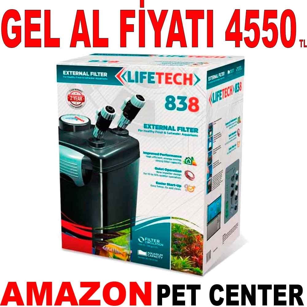 Lifetech 838 Akvaryum Dış Filtre 1200 L/S Gel Al 19293004 Amazon Pet Center