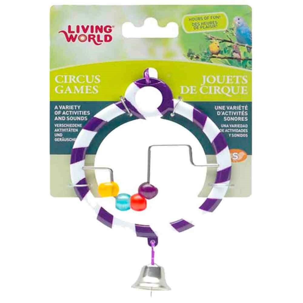Living World Kuş Oyuncağı Zilli Boncuklı Halka Mor 080605809420 Living World Kuş Oyuncakları Amazon Pet Center