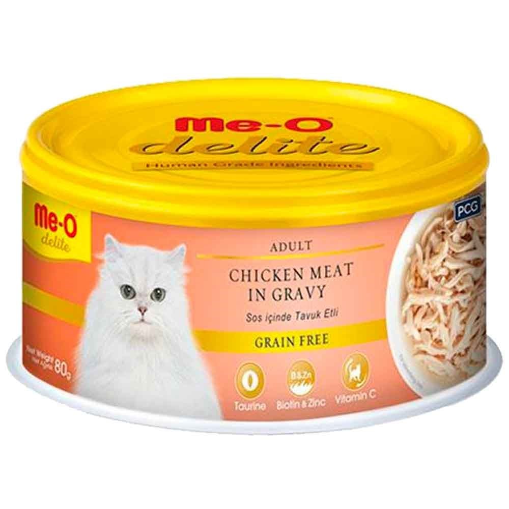 Meo Delite Tavuk Etli Tahılsız Kedi Konservesi 80 Gr 8850477024113 ME-O Yetişkin Kedi Konserve Mamaları Amazon Pet Center