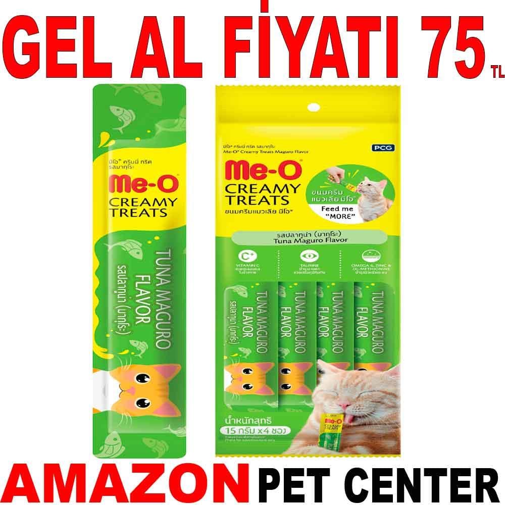 Meo Sarı Yüzgeçli Orkinos Balıklı Krema Kedi Ödülü 4x15 gr 35003724 Amazon Pet Center