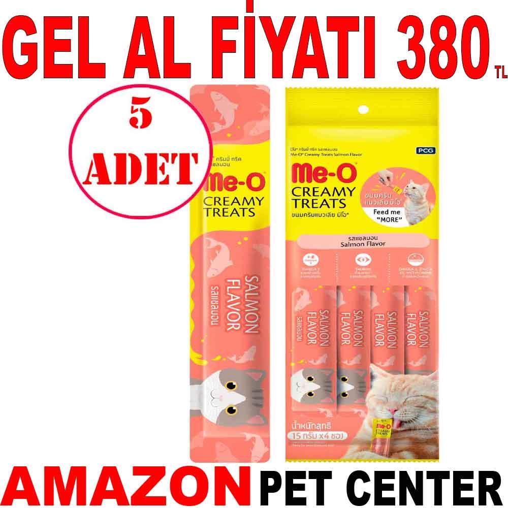 Meo Somonlu Krema Kedi Ödülü Kedi Çorbası 4x15 gr 5 AD 19831008 Amazon Pet Center