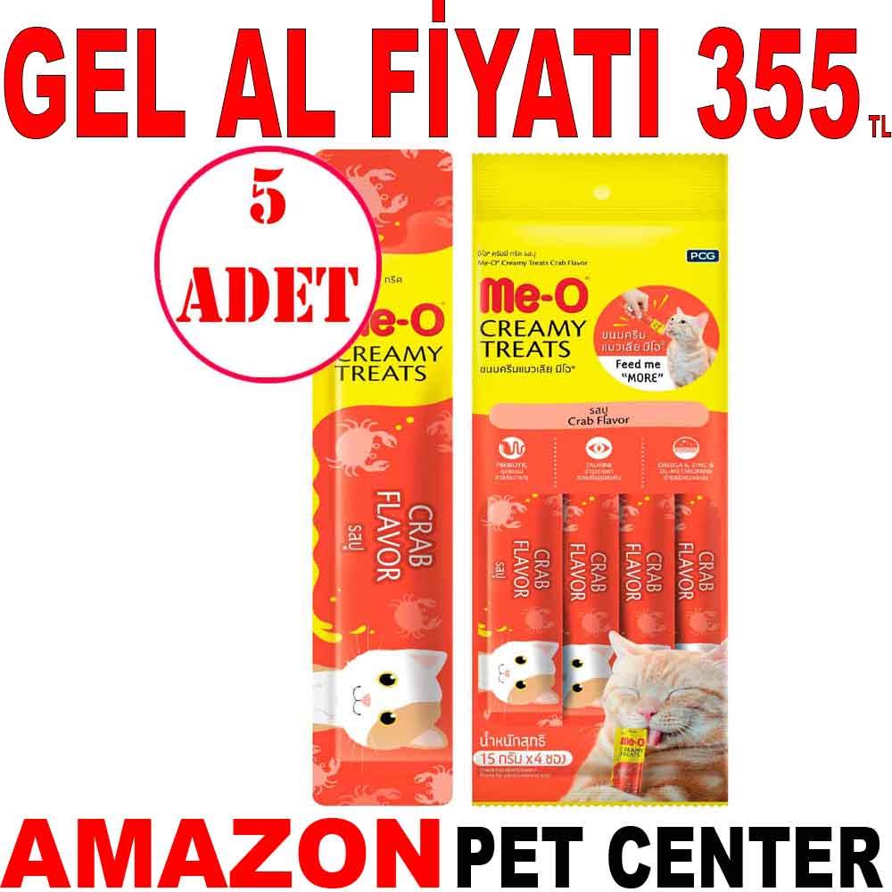 Meo Yengeç ve Ton Balığı Krema Kedi Ödülü Kedi Çorbası 4x15 gr 5 AD 19835006 Amazon Pet Center