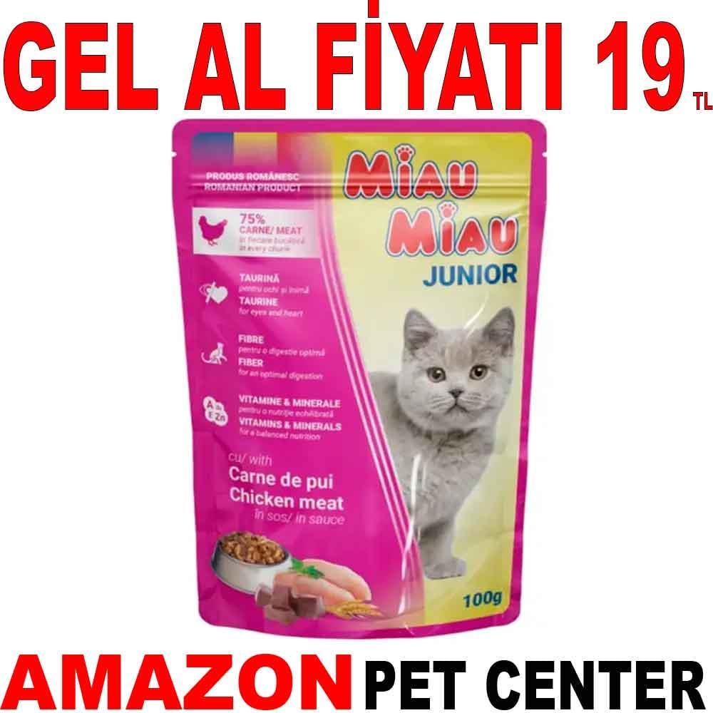 Miau Miau Kitten Tavuklu Yavru Kedi Konservesi 100 Gr 35000839 Amazon Pet Center