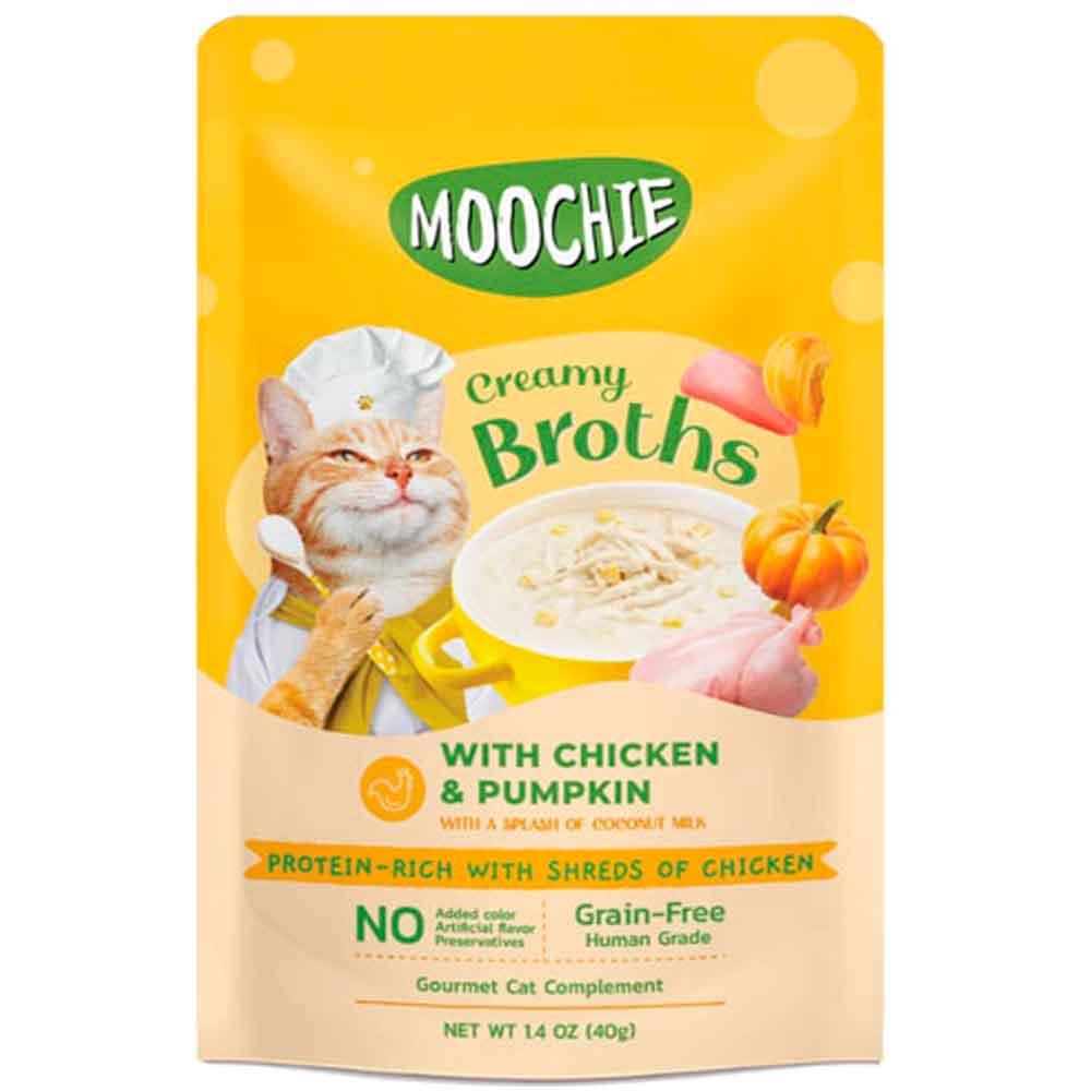 Moochie Kedi Çorbası Parça Tavuklu Balkabaklı Tahılsız 40 Gr 8859710201977 Amazon Pet Center