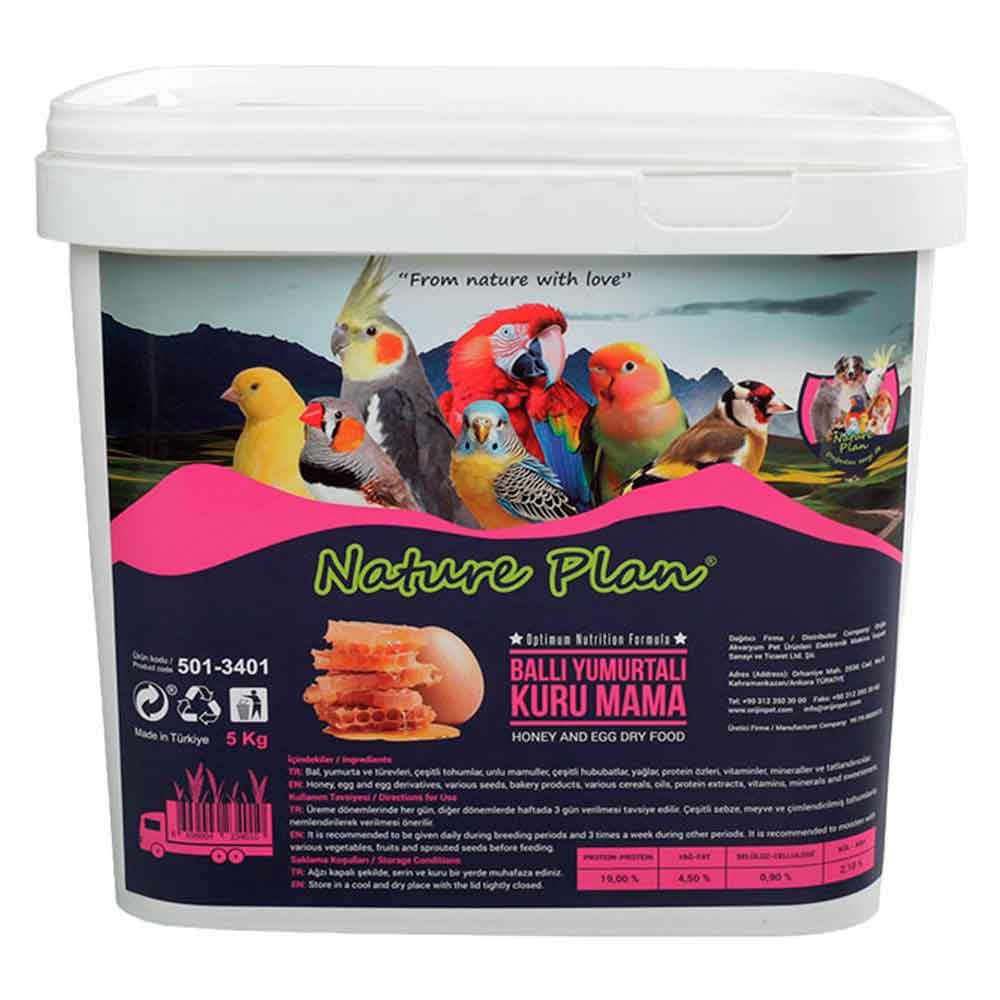Nature Plan Ballı Yumurtalı Kuru Kuş Maması 5 Kg 8699004234010 Amazon Pet Center