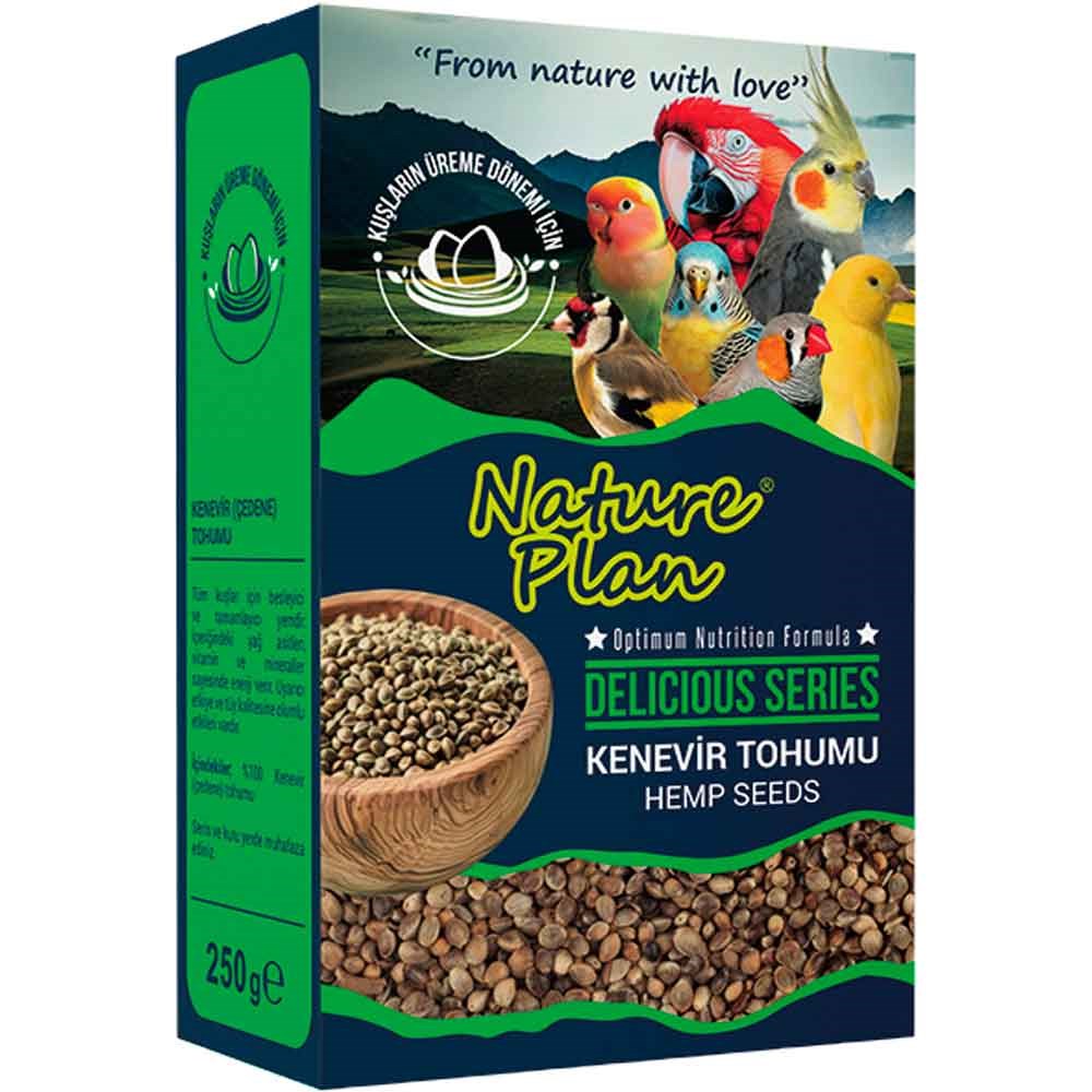 Nature Plan Delicious Serisi Kenevir Tohumu 250 Gr 8699004230654 Amazon Pet Center