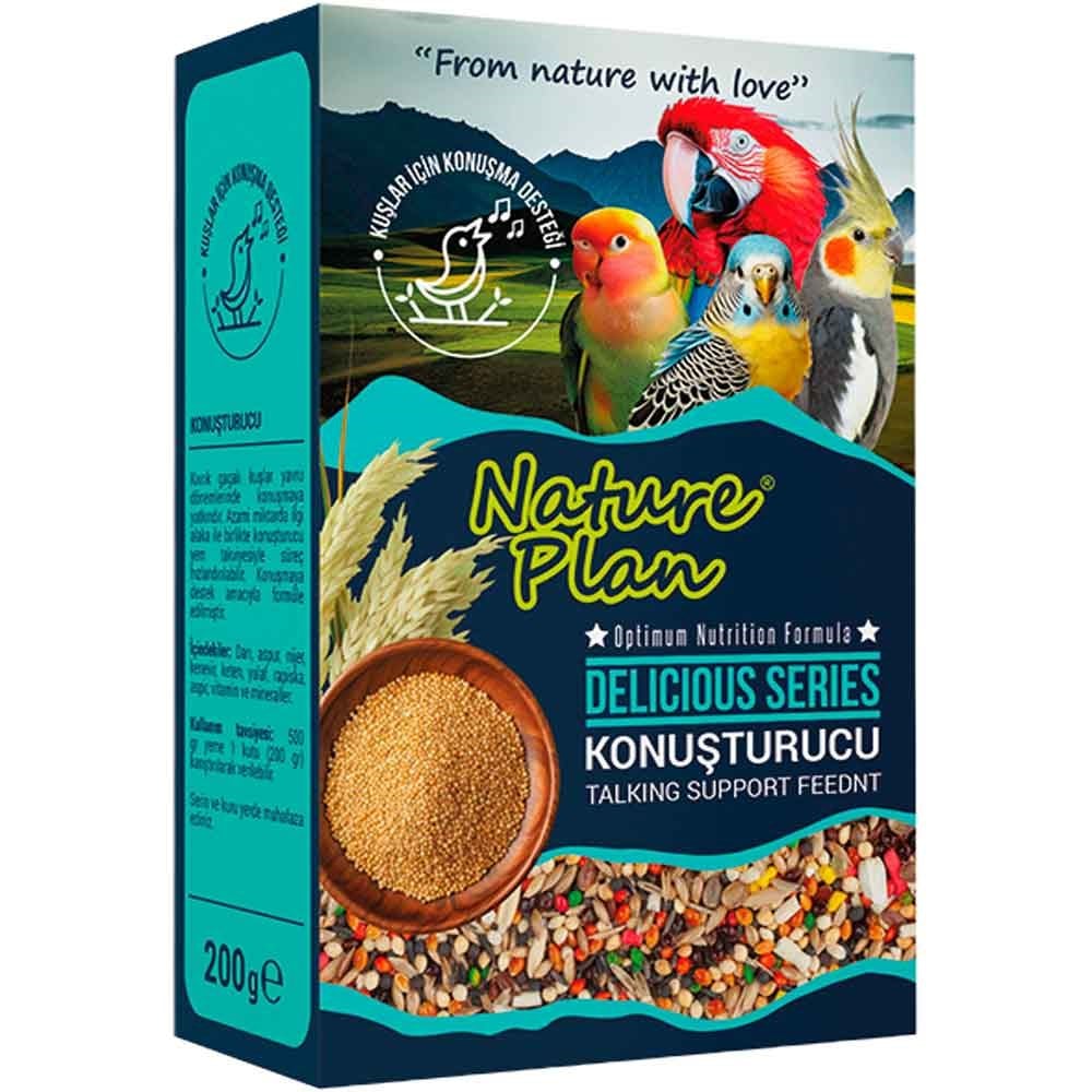 Nature Plan Delicious Serisi Konuşturucu Kuş Yemi 200 Gr 8699004230708 Amazon Pet Center