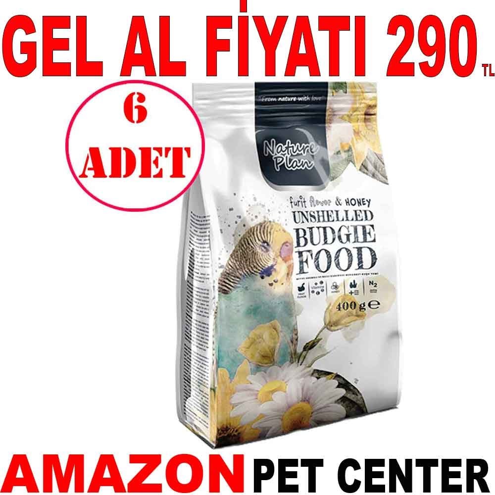 Nature Plan Kabuksuz Muhabbet Kuşu Yemi 400 Gr 6 AD Gel Al 35008354 Amazon Pet Center