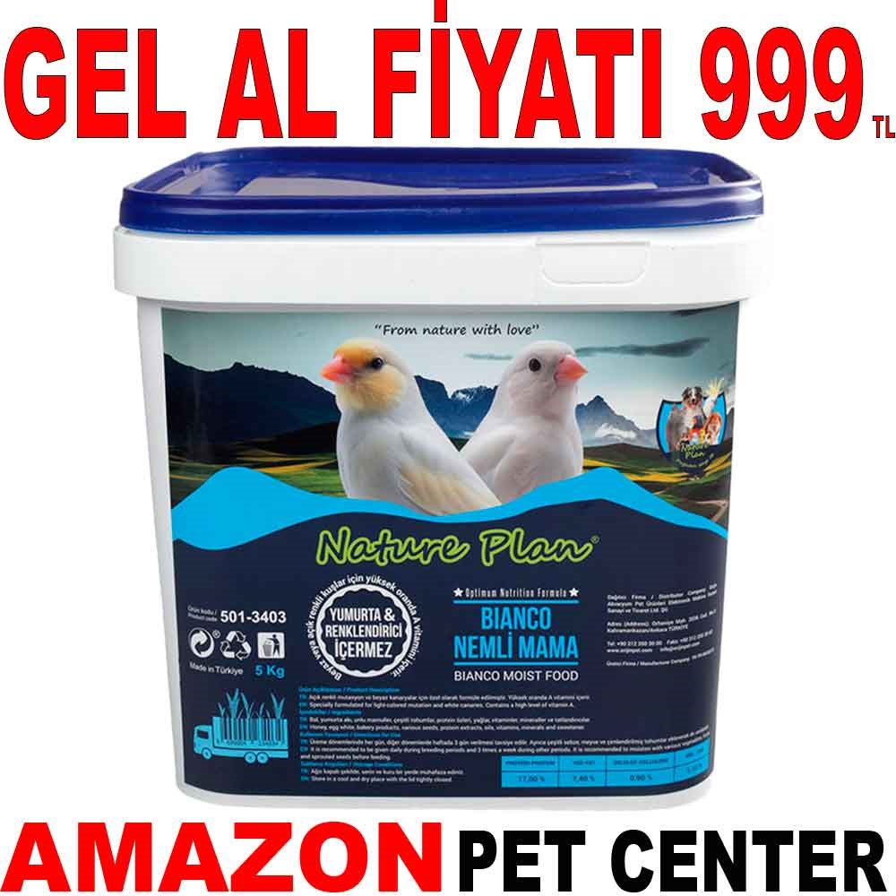 Nature Plan Nemli Bianco Kuş Maması 5 Kg Gel Al 35008477 Amazon Pet Center