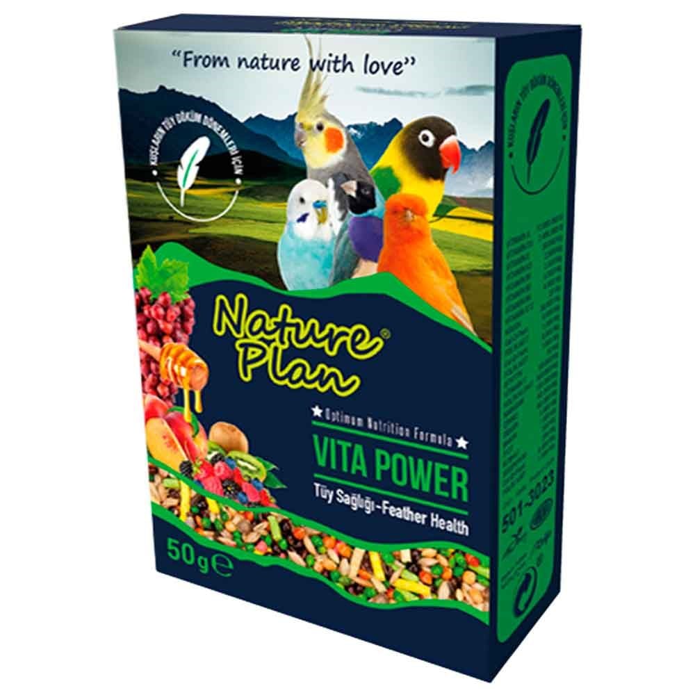 Nature Plan Vita Power Kuşlar İçin Tüy Destek ve Sağlık Yemi 50 Gr 8699004230234 Amazon Pet Center