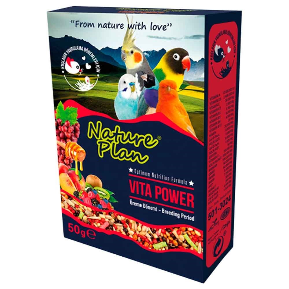 Nature Plan Vita Power Kuşlar İçin Üreme Dönemi Destek Yemi 50 Gr 8699004230241 Amazon Pet Center