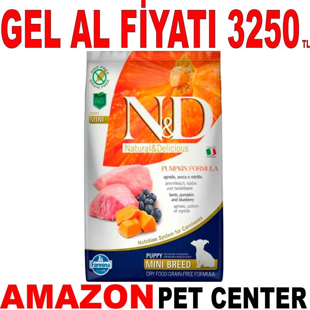 ND Balkabaklı Kuzu Etli Tahılsız Mini Irk Yavru Köpek Maması 7 Kg Gel Al 18787009 Amazon Pet Center