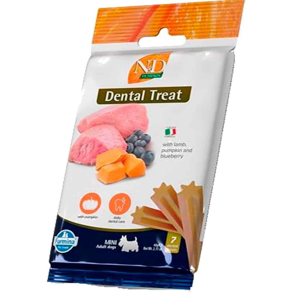 ND Dental Treat Kuzulu Yaban Mersinli Mini Köpek Ödülü 7'li Paket 8010276043177 Amazon Pet Center