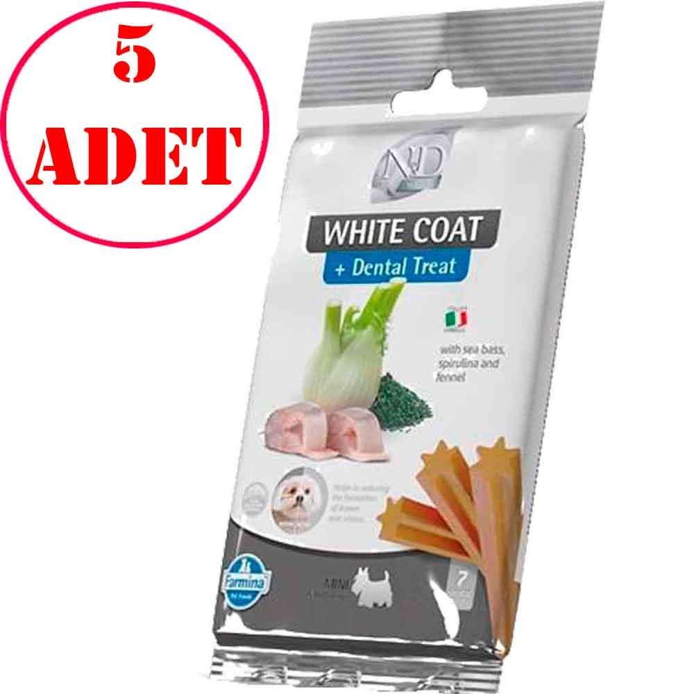 ND Dental Treat White Coat Balıklı Mini Köpek Ödülü 7'li Paket 5 AD 22282002 Amazon Pet Center