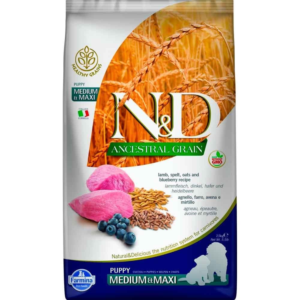 ND Düşük Tahıllı Kuzu Etli Yavru Köpek Maması 12 KG 8010276033727 Amazon Pet Center